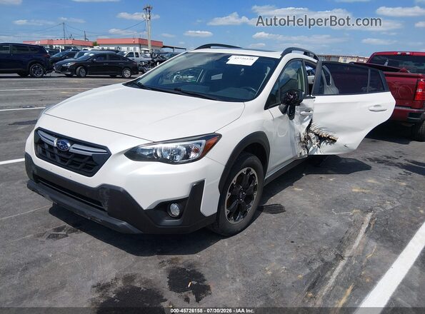 JF2GTAEC6M8335528 2021 SUBARU CROSSTREK Белый Передняя левая четверть