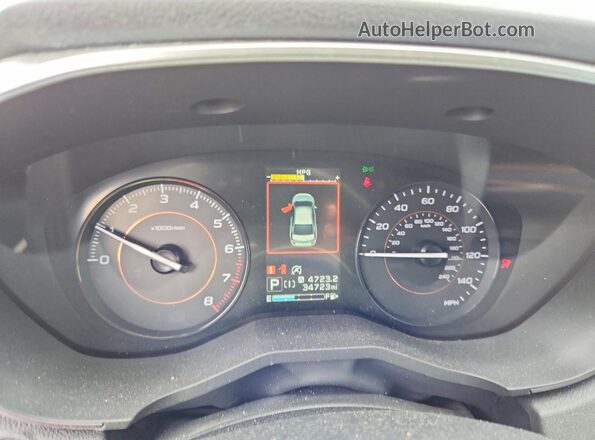 JF2GTAEC7M8327681 2021 SUBARU CROSSTREK Silver ხელსაწყოთა პანელის ხედი