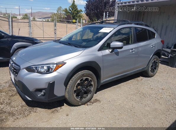 JF2GTAEC7M8677182 2021 SUBARU CROSSTREK Gray Передня ліва чверть
