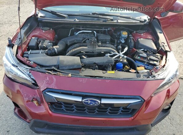 JF2GTAEC8K8355163 2019 SUBARU CROSSTREK Темно-бордовый Вид задней части салона