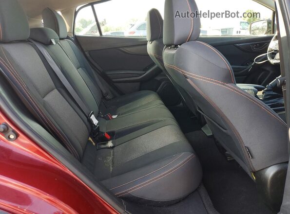 JF2GTAEC8K8355163 2019 SUBARU CROSSTREK Темно-бордовый Вид задних сидений