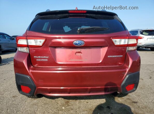 JF2GTAEC8K8355163 2019 SUBARU CROSSTREK Темно-бордовый Вид сзади