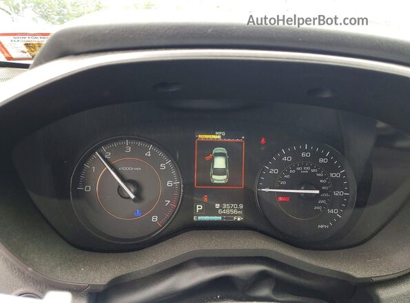 JF2GTAEC8KH350061 2019 SUBARU CROSSTREK Черный Вид щитка приборов