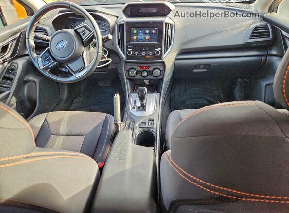 JF2GTAEC8KH367393 2019 SUBARU CROSSTREK Orange Dashboard view