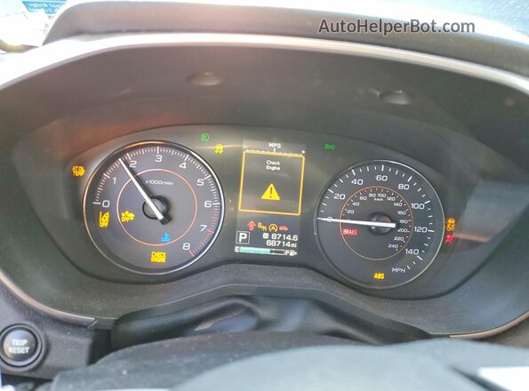 JF2GTAEC8LH239298 2020 SUBARU CROSSTREK Gray Вид щитка приладів