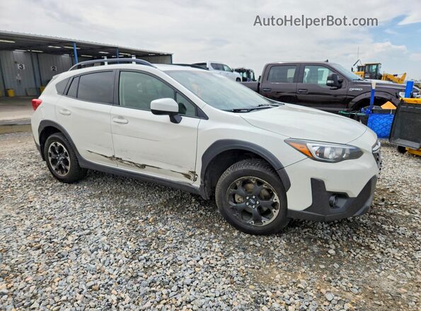 JF2GTAEC8M8240694 2021 SUBARU CROSSTREK White Przód prawy