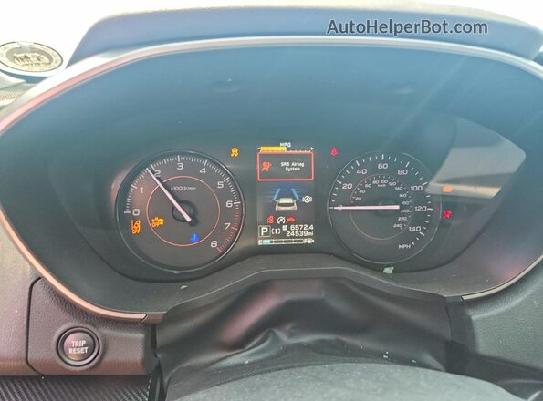 JF2GTAEC8P8223480 2023 SUBARU CROSSTREK White Vista del cuadro de instrumentos