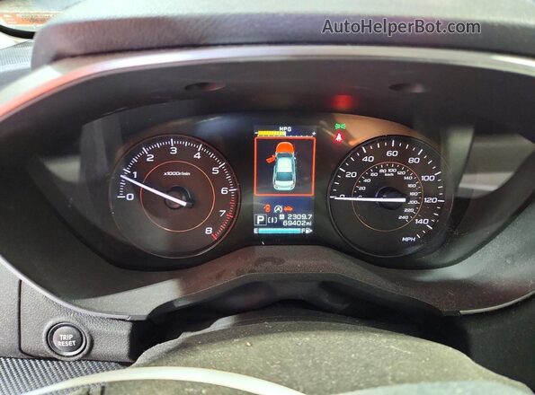 JF2GTAEC9M8300854 2021 SUBARU CROSSTREK Gray Սարքավորումների վահանակի տեսք