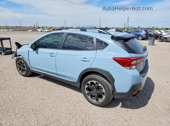 JF2GTAEC9MH356454 2021 SUBARU CROSSTREK Blue Trasero izquierdo