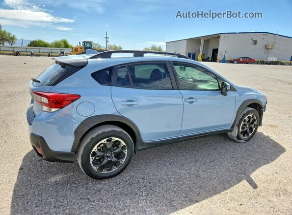 JF2GTAEC9MH356454 2021 SUBARU CROSSTREK Blue Trasero derecho