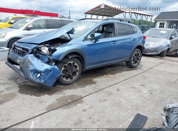 JF2GTAEC9MH358883 2021 SUBARU CROSSTREK Blue Przód lewy