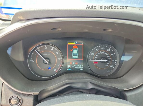 JF2GTAECXPH245433 2023 SUBARU CROSSTREK Blue Vista del cuadro de instrumentos