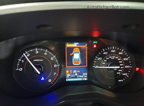 JF2GTAECXPH312046 2023 SUBARU CROSSTREK Синий Вид щитка приборов