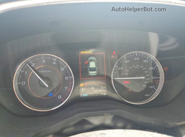 JF2GTAJC1JH313843 2018 SUBARU CROSSTREK Gray Instrument cluster view