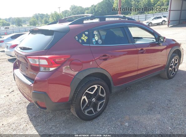 JF2GTAJC2JH229966 2018 SUBARU CROSSTREK Темно-бордовый Задняя правая четверть