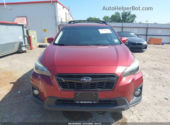 JF2GTAJC2JH229966 2018 SUBARU CROSSTREK Темно-бордовый Вид щитка приборов