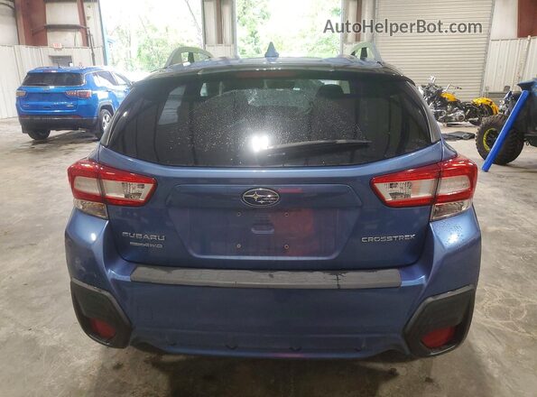 JF2GTAJC9JH254444 2018 SUBARU CROSSTREK Blue Rear view