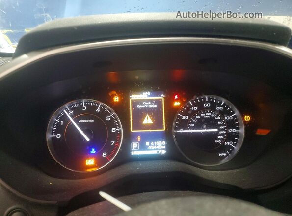 JF2GTAJC9JH254444 2018 SUBARU CROSSTREK Blue Instrument cluster view