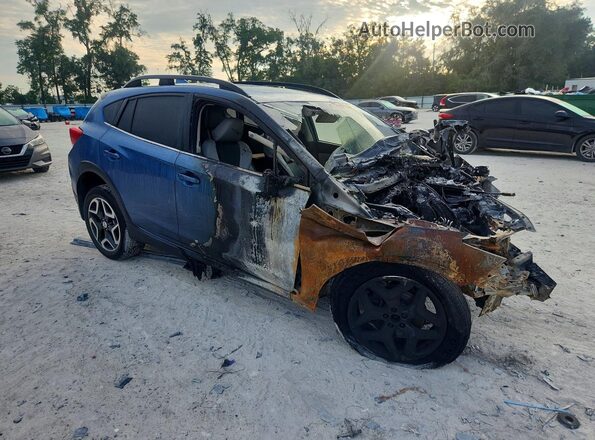 JF2GTALC3JH310097 2018 SUBARU CROSSTREK Blue Delantero derecho