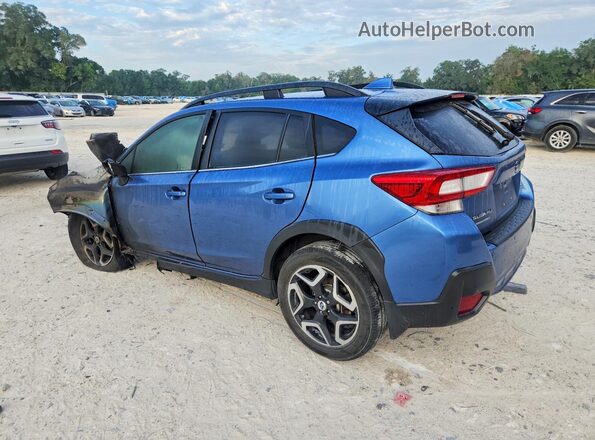 JF2GTALC3JH310097 2018 SUBARU CROSSTREK Blue Trasero izquierdo