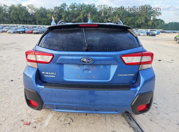 JF2GTALC3JH310097 2018 SUBARU CROSSTREK Blue Vista trasera