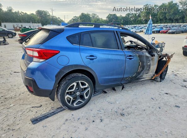 JF2GTALC3JH310097 2018 SUBARU CROSSTREK Blue Trasero derecho