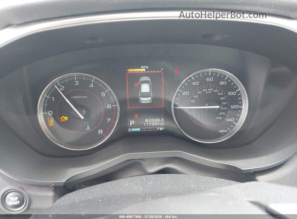 JF2GTALC9JH205368 2018 SUBARU CROSSTREK White Հետևի նստատեղերի տեսք