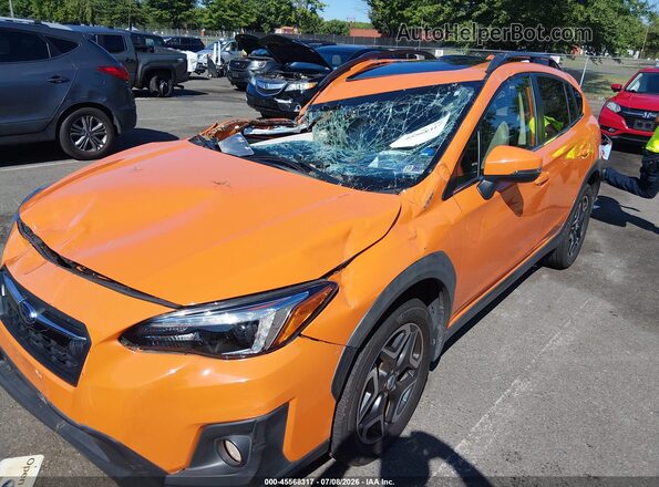 JF2GTALC9JH223708 2018 SUBARU CROSSTREK Orange Vista frontal