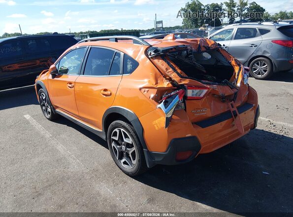 JF2GTALC9JH223708 2018 SUBARU CROSSTREK Orange Trasero izquierdo