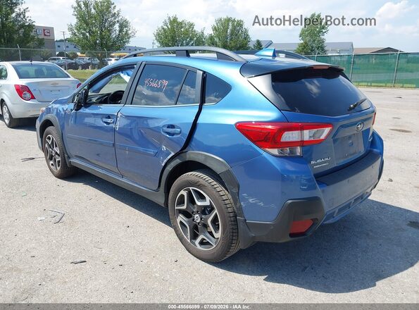 JF2GTALC9JH238564 2018 SUBARU CROSSTREK Blue Задня ліва чверть