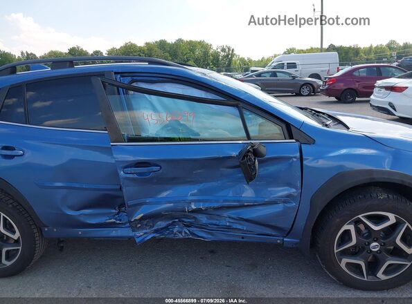 JF2GTALC9JH238564 2018 SUBARU CROSSTREK Blue Вид спереду