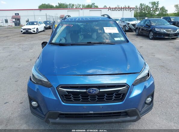 JF2GTALC9JH238564 2018 SUBARU CROSSTREK Blue Вид щитка приладів