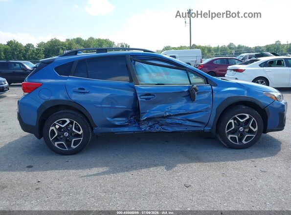 JF2GTALC9JH238564 2018 SUBARU CROSSTREK Blue Вид задньої частини салону