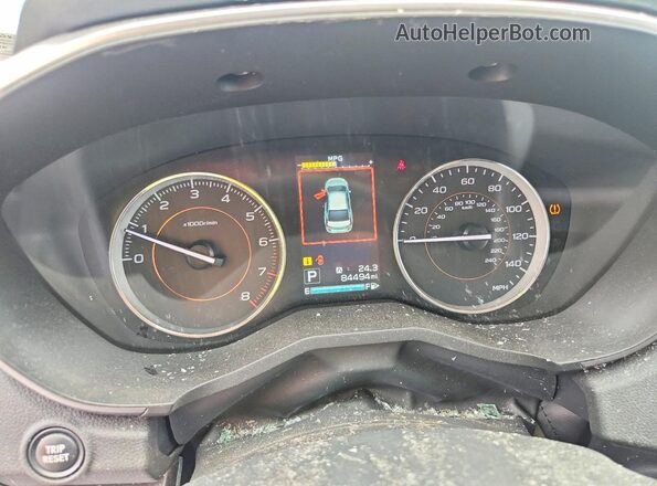 JF2GTAMC1J8292343 2018 SUBARU CROSSTREK Blue Widok zestawu wskaźników