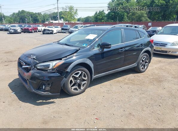 JF2GTAMC2J8273347 2018 SUBARU CROSSTREK Черный Передняя левая четверть