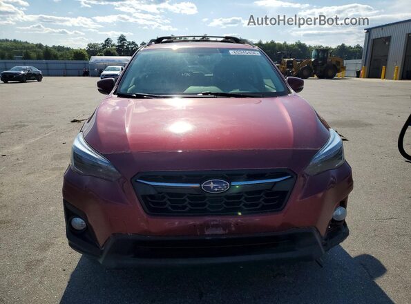 JF2GTAMC2JH261649 2018 SUBARU CROSSTREK Maroon Widok z przodu