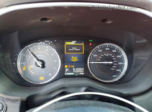 JF2GTAMC2JH261649 2018 SUBARU CROSSTREK Maroon Widok zestawu wskaźników