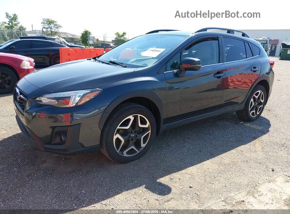 JF2GTAMC2K8286357 2019 SUBARU CROSSTREK Black წინა მარცხენა ხედი სამი მეოთხედიდან