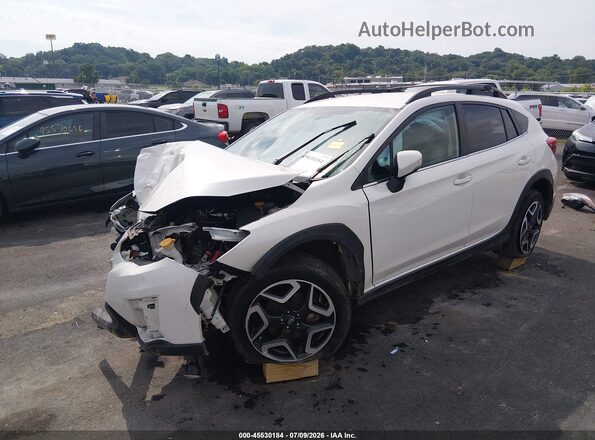 JF2GTAMC2KH219368 2019 SUBARU CROSSTREK White Առջևի ձախ երեք քառորդ տեսարան