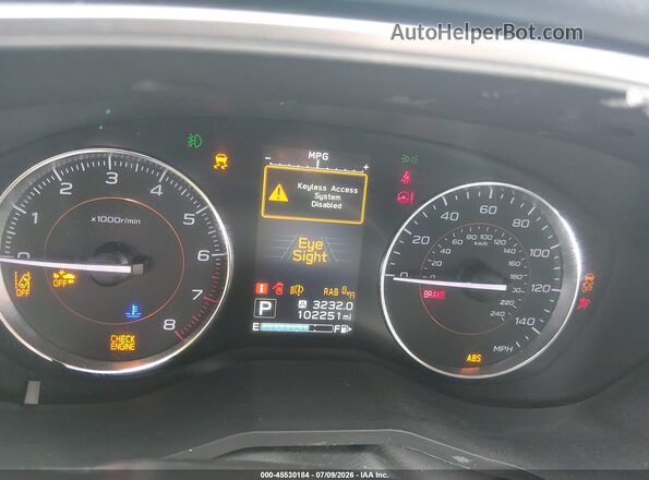 JF2GTAMC2KH219368 2019 SUBARU CROSSTREK White Հետևի նստատեղերի տեսք