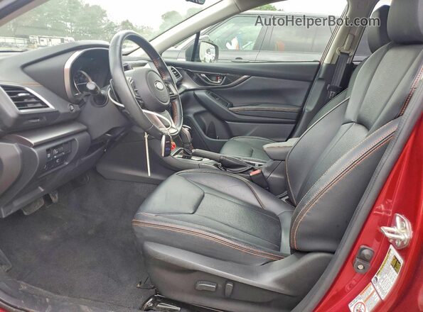 JF2GTAMC2KH377385 2019 SUBARU CROSSTREK Red Widok wnętrza z przodu