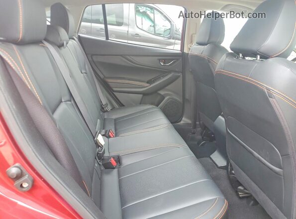 JF2GTAMC2KH377385 2019 SUBARU CROSSTREK Red Widok tylnych siedzeń
