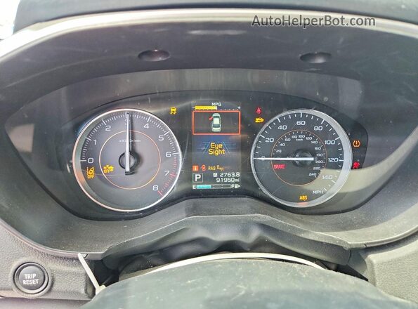 JF2GTAMC3J8258260 2018 SUBARU CROSSTREK Black Vista del cuadro de instrumentos