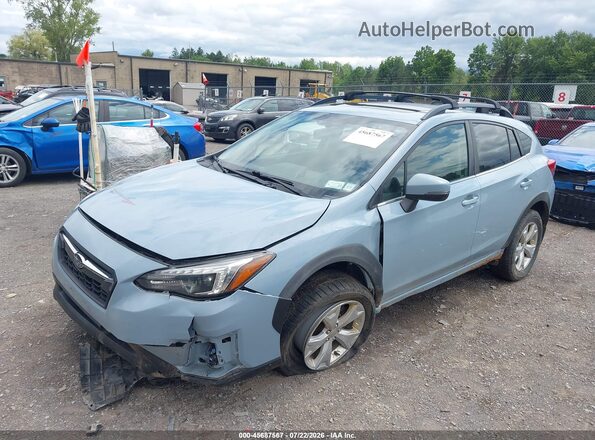 JF2GTAMC5JH223641 2018 SUBARU CROSSTREK Blue Առջևի ձախ երեք քառորդ տեսարան