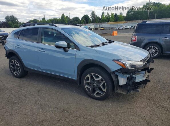 JF2GTAMC5JH244277 2018 SUBARU CROSSTREK Синий Передняя правая четверть