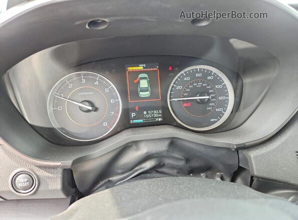 JF2GTAMC5JH311766 2018 SUBARU CROSSTREK Gray Widok zestawu wskaźników