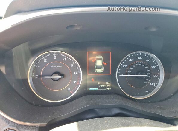 JF2GTAMC5K8260285 2019 SUBARU CROSSTREK Silver Vista del cuadro de instrumentos