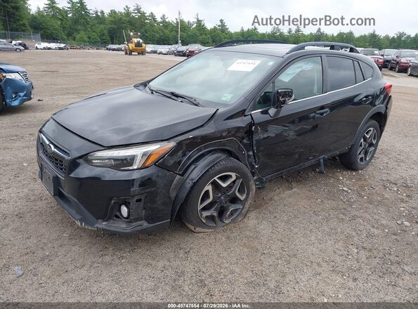 JF2GTAMC5KH322560 2019 SUBARU CROSSTREK Black Vista tres cuartos delantera izquierda