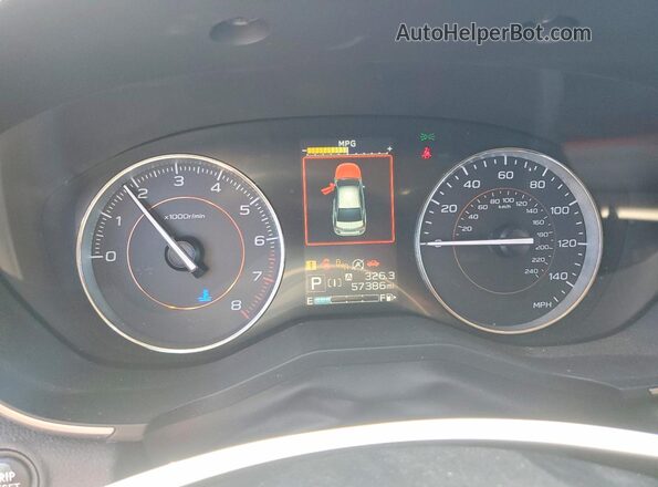 JF2GTAMC5L8241589 2020 SUBARU CROSSTREK Угольный Вид щитка приборов