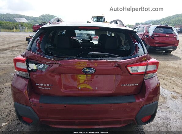 JF2GTAMC6J8249374 2018 SUBARU CROSSTREK Red Вид задньої частини салону